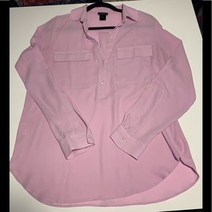 Ann Taylor Lilac Dress Shirt Blouse